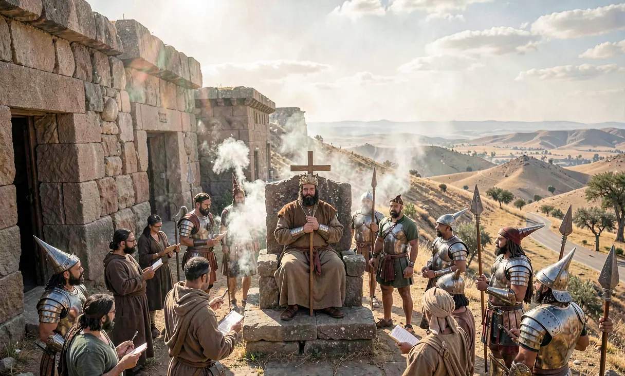 King Ezana Declares Aksum a Christian Kingdom
