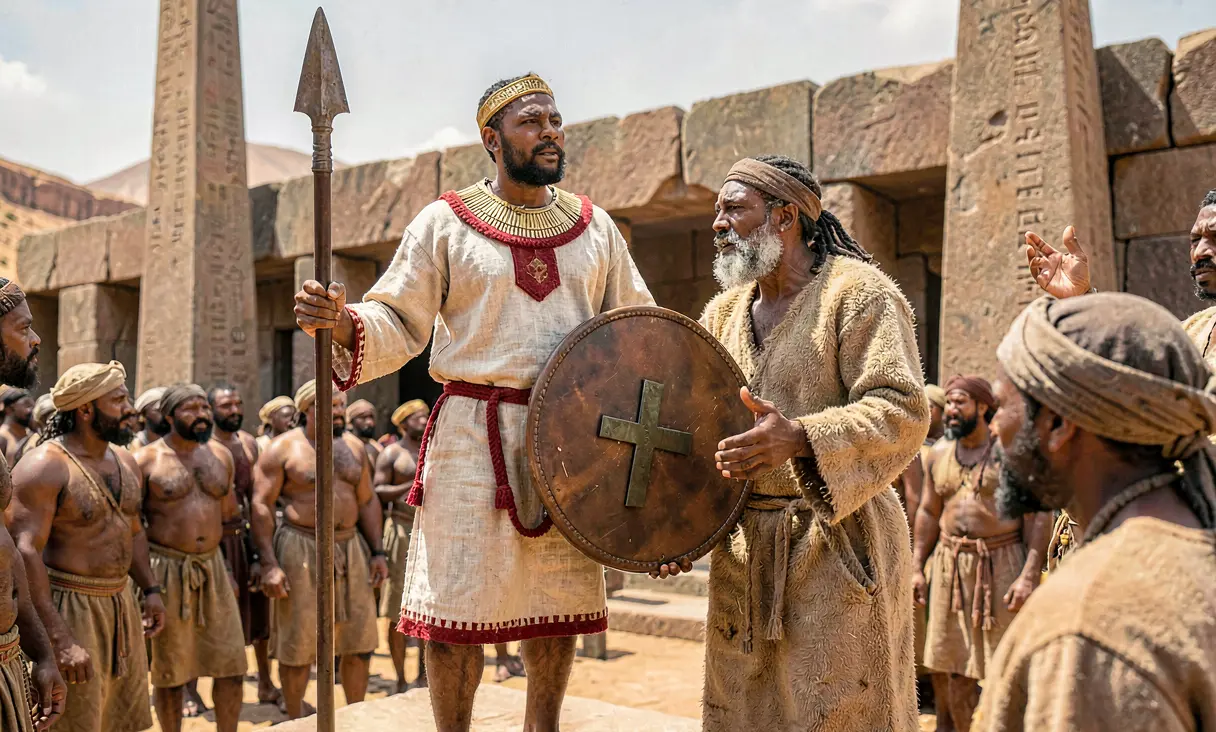 King Ezana Declares Aksum a Christian Kingdom
