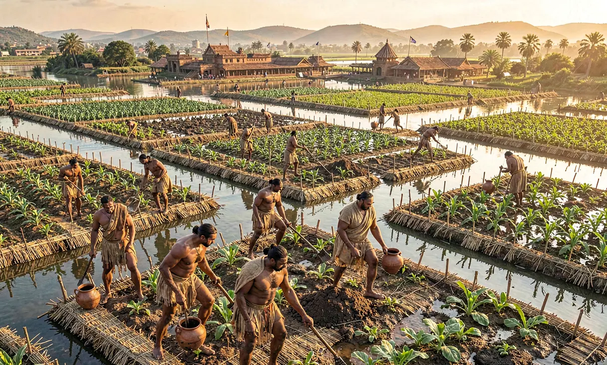 Expansion of Aztec Chinampa Agriculture