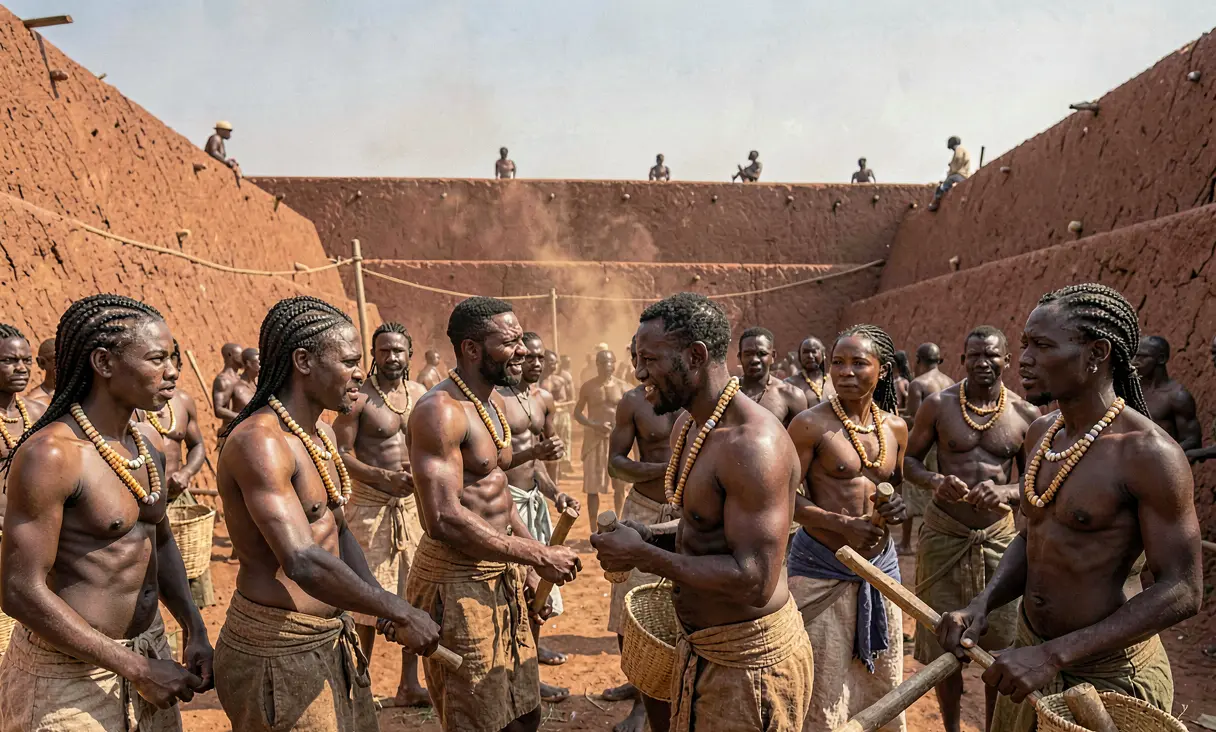 Construction of the Benin Walls Begins