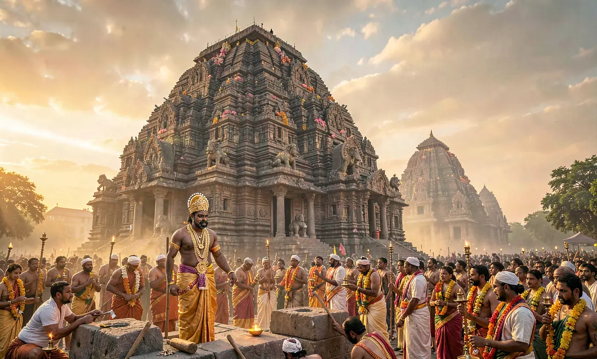 Completion of the Brihadeeswarar Temple