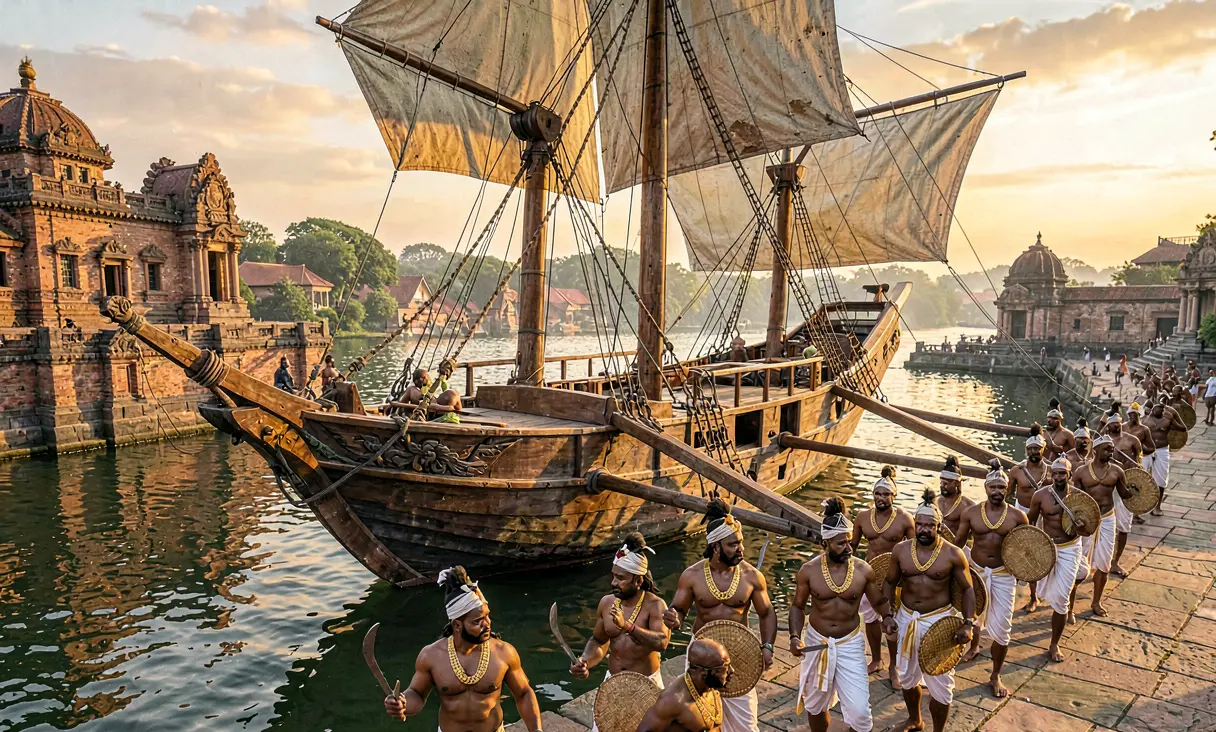 Rajaraja I's Naval Campaigns against the Cholas