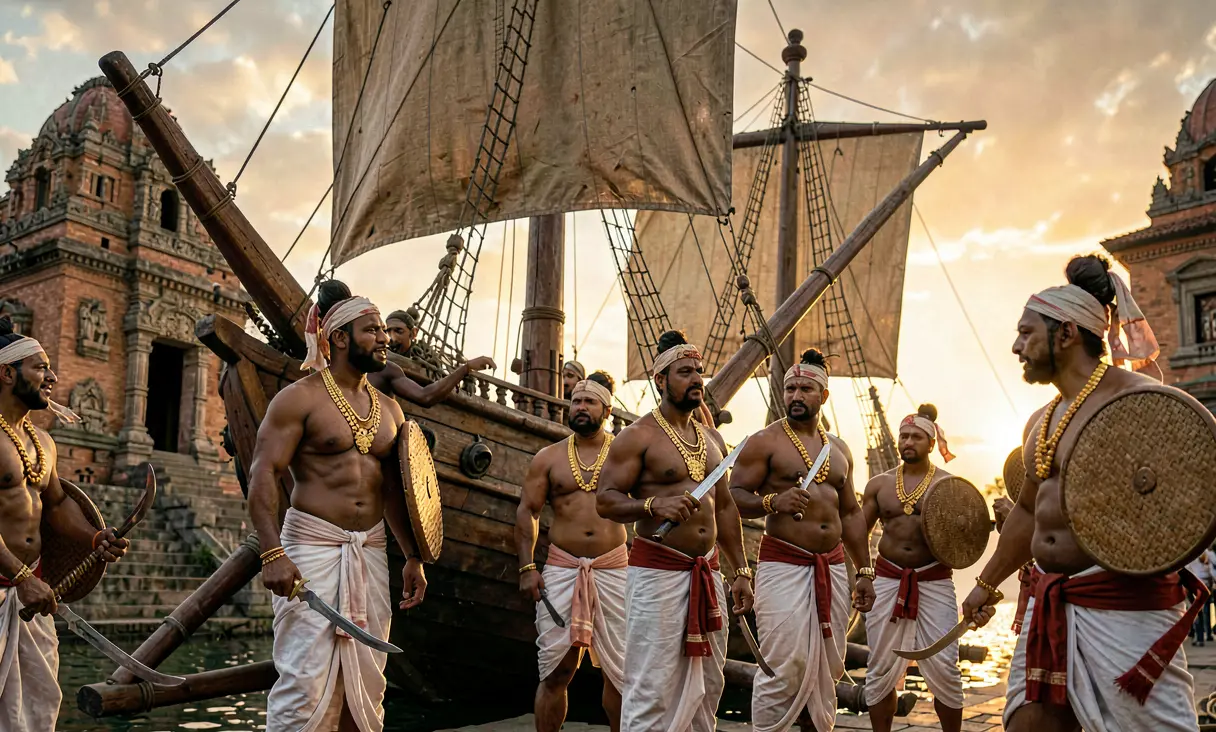 Rajaraja I's Naval Campaigns against the Cholas