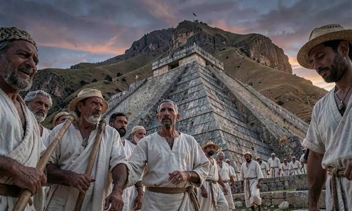 Construction of the Pyramid of the Moon at Teotihuacán