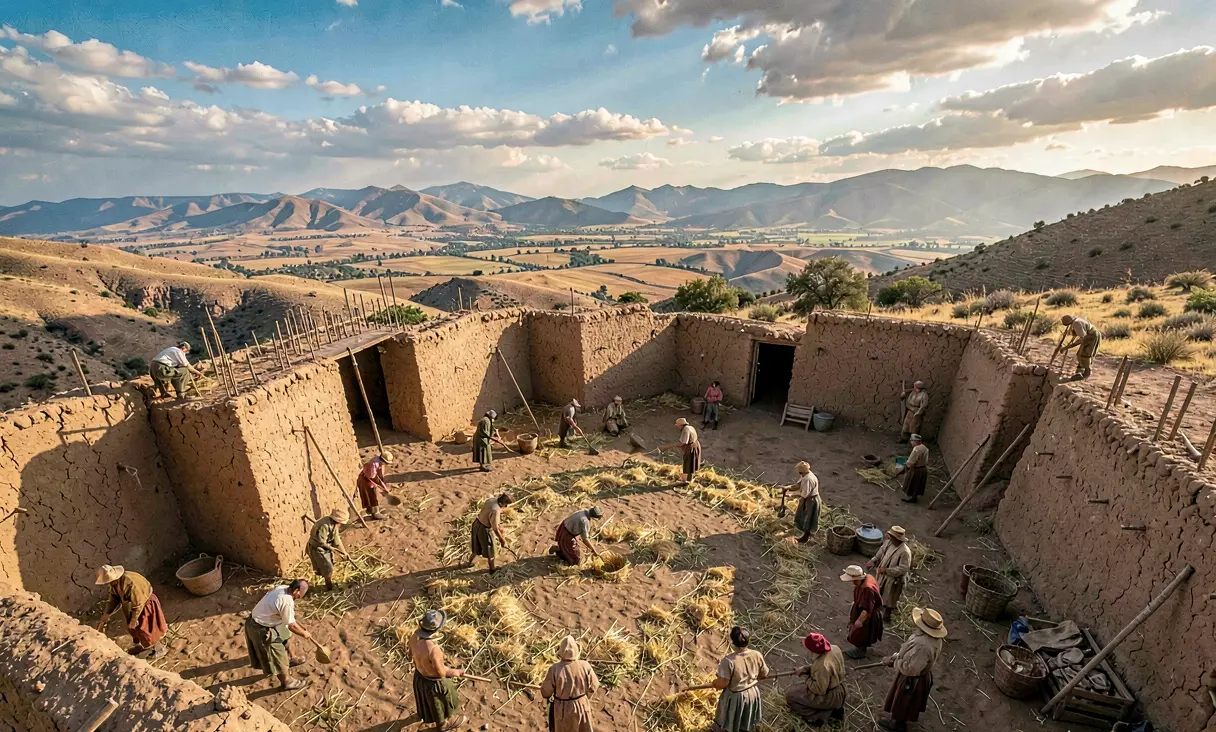 Construction of Royal Tombs at Sipán (Huaca Rajada)
