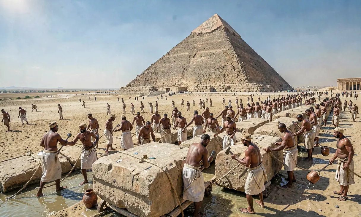 Great Pyramid of Giza Built