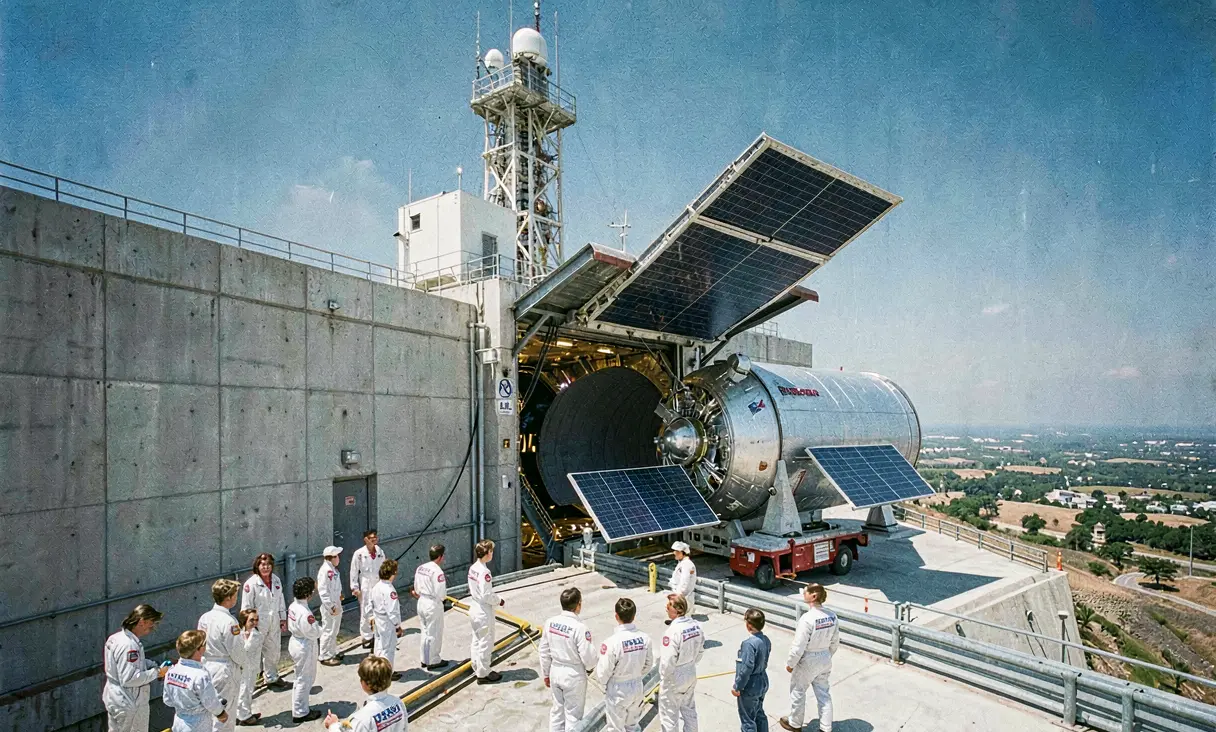 Launch of Hubble Space Telescope