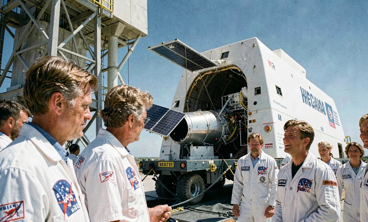 Launch of Hubble Space Telescope