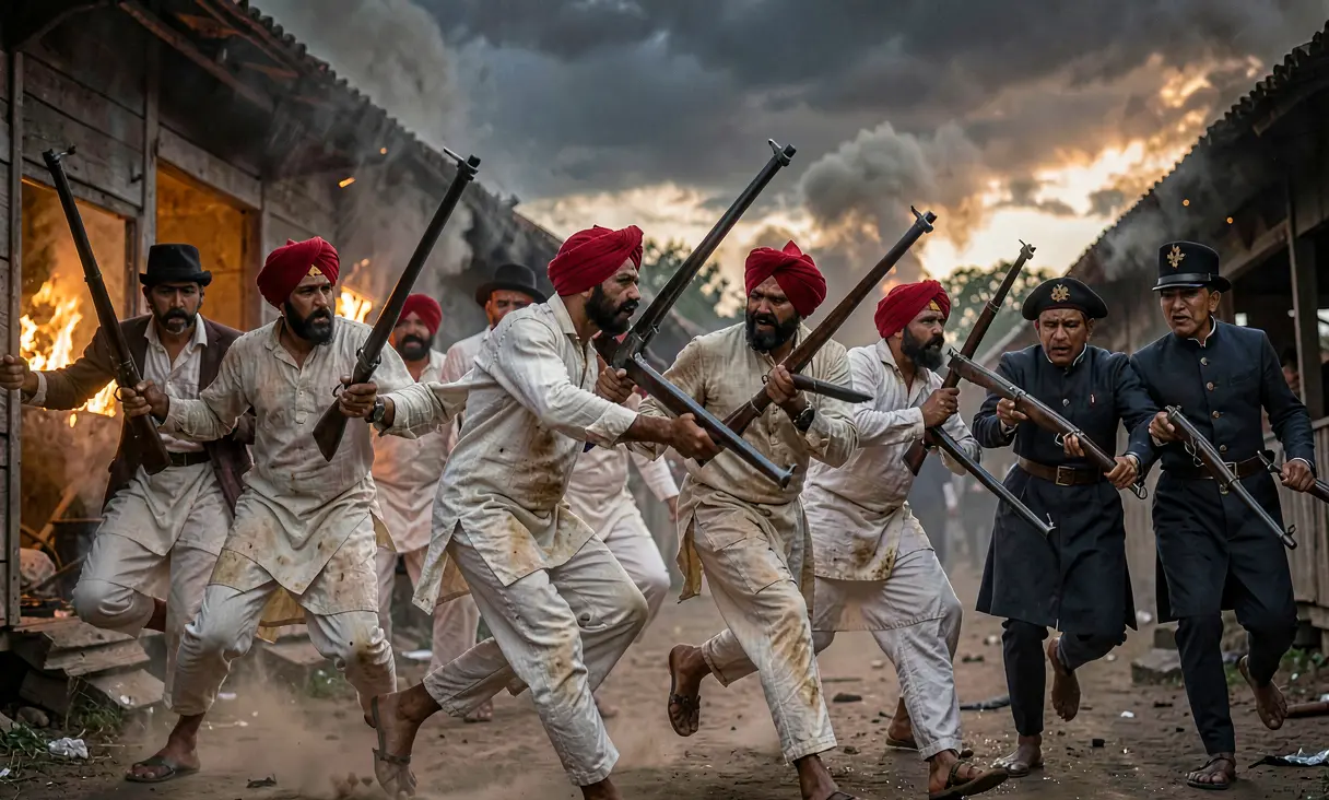 The Indian Rebellion of 1857 Begins