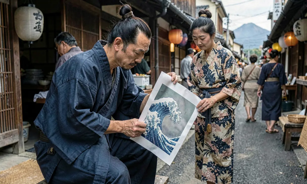 Publication of Hokusai's Great Wave