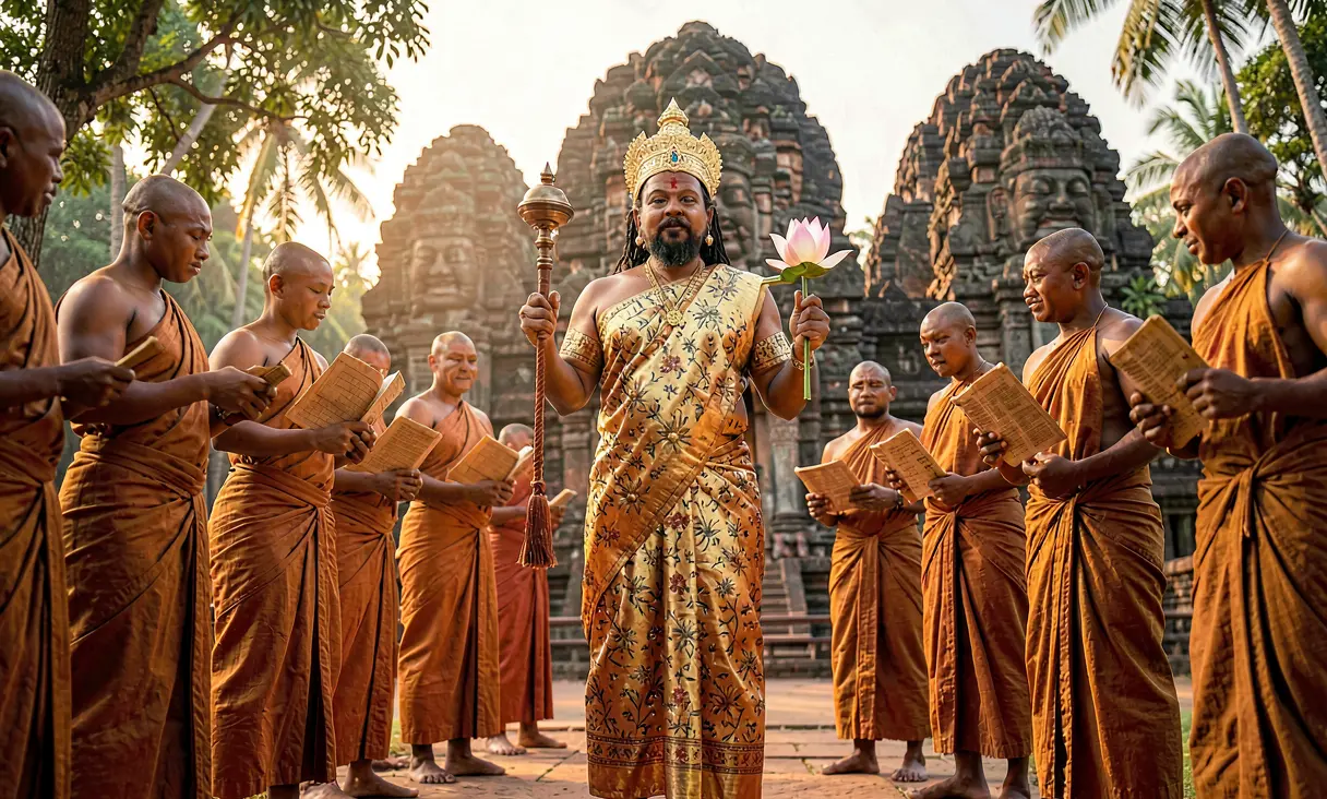 Jayavarman VII Adopts Mahayana Buddhism