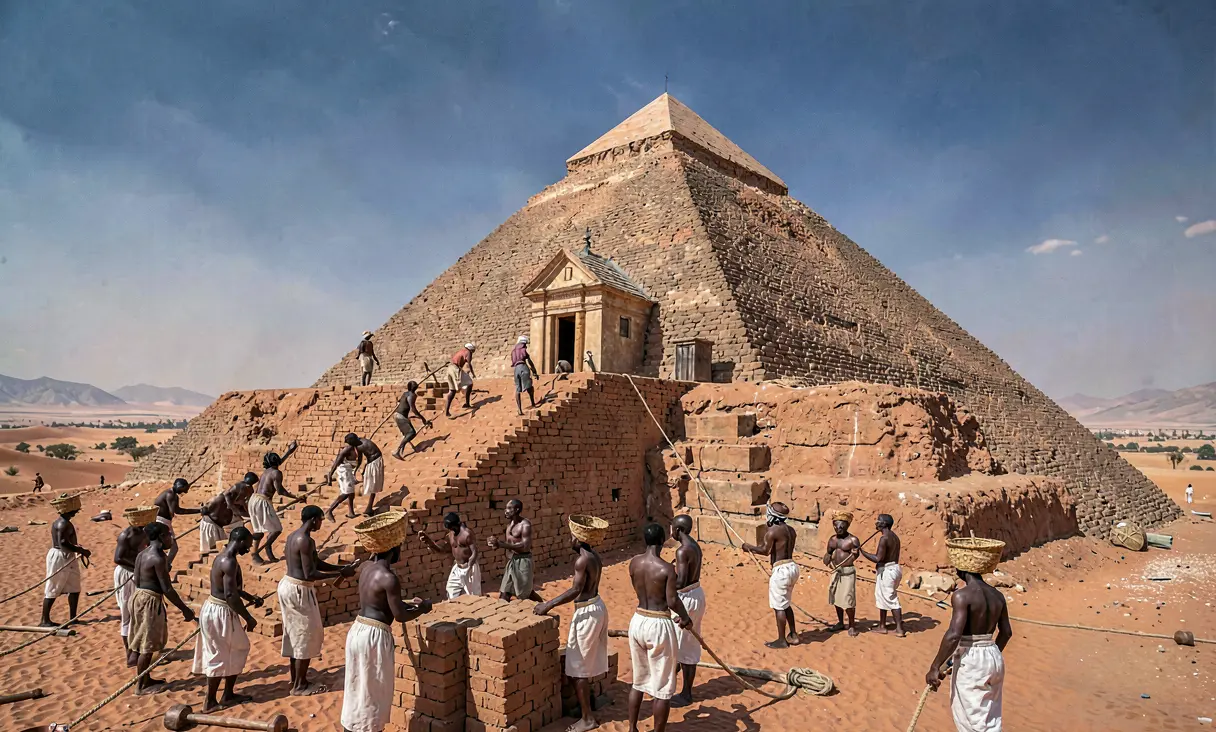 Peak of Pyramid Construction in Meroe