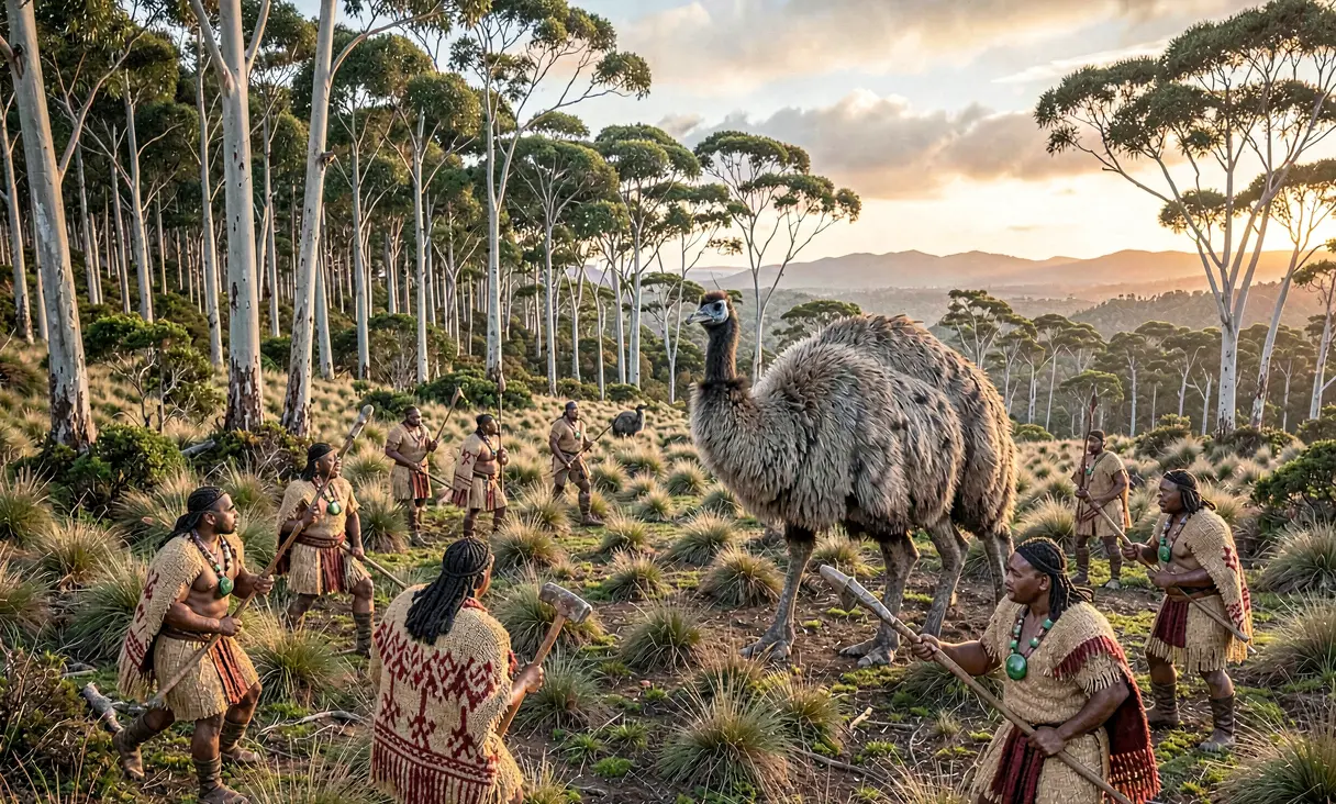 Hunting and Extinction of the Moa in New Zealand