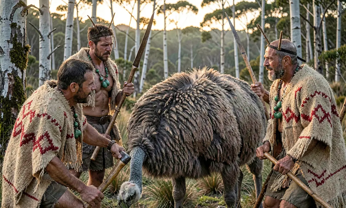 Hunting and Extinction of the Moa in New Zealand