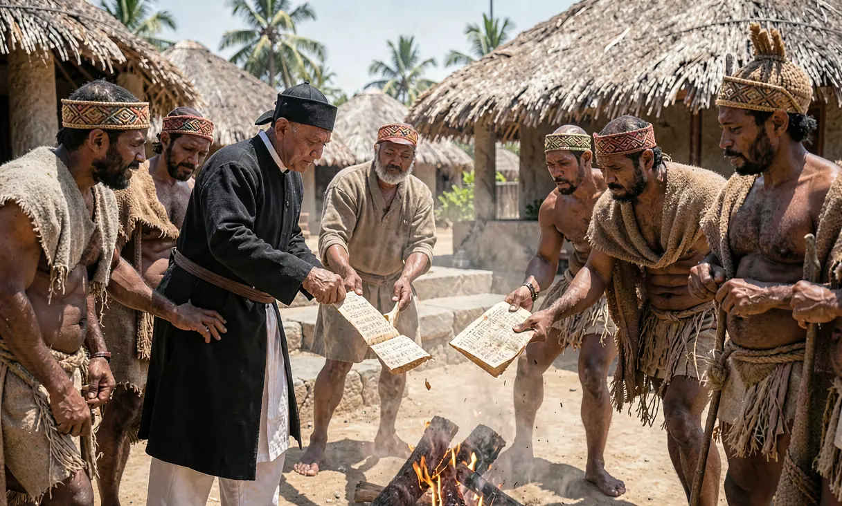 Destruction of Maya Codices by Bishop Landa