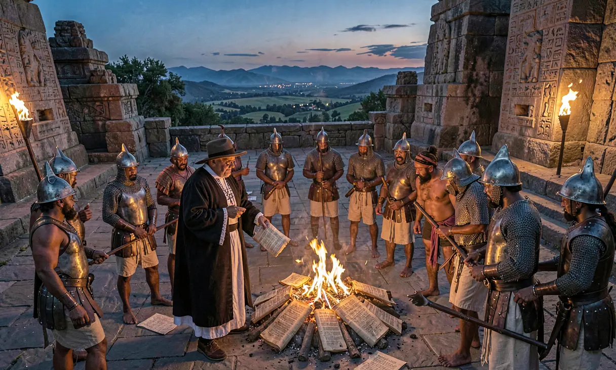 Burning of Maya Codices by Bishop Landa