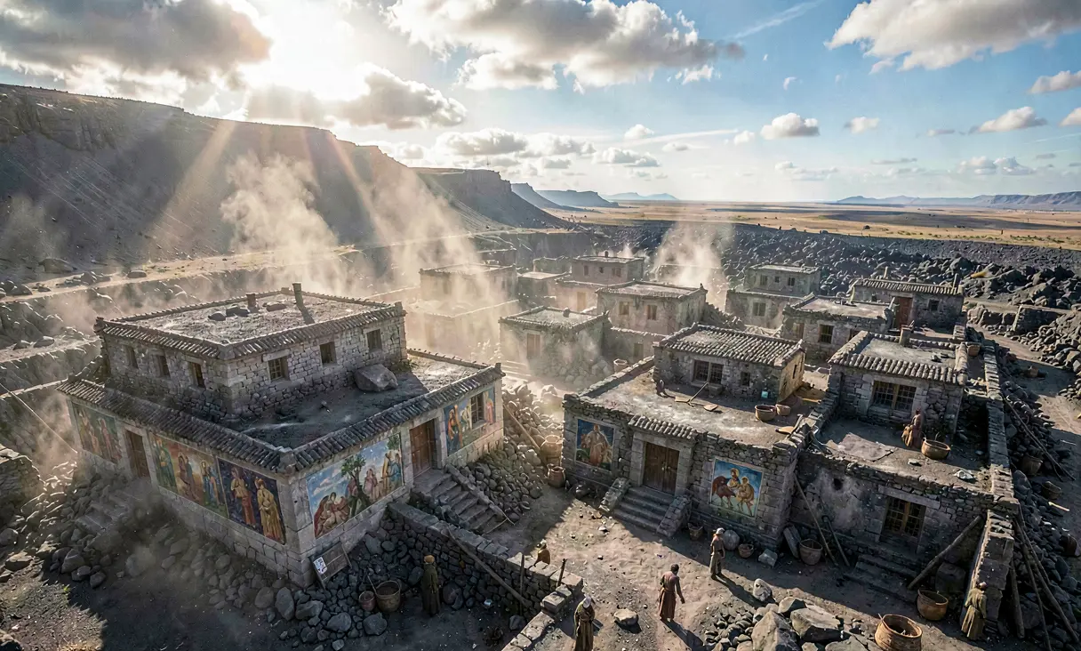 Volcanic Ash Burial of Akrotiri on Thera