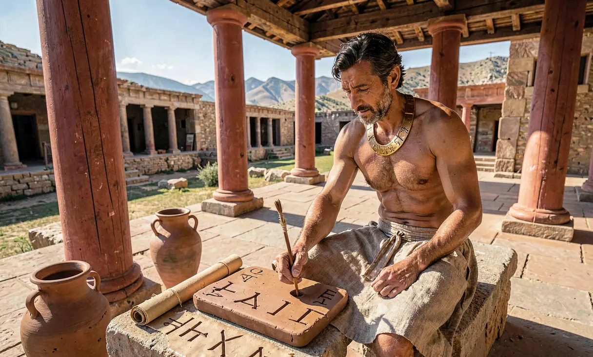 Development of Linear A Script by Minoans