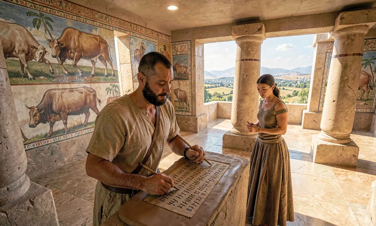 Adoption of Linear B by Mycenaean Greeks in Crete