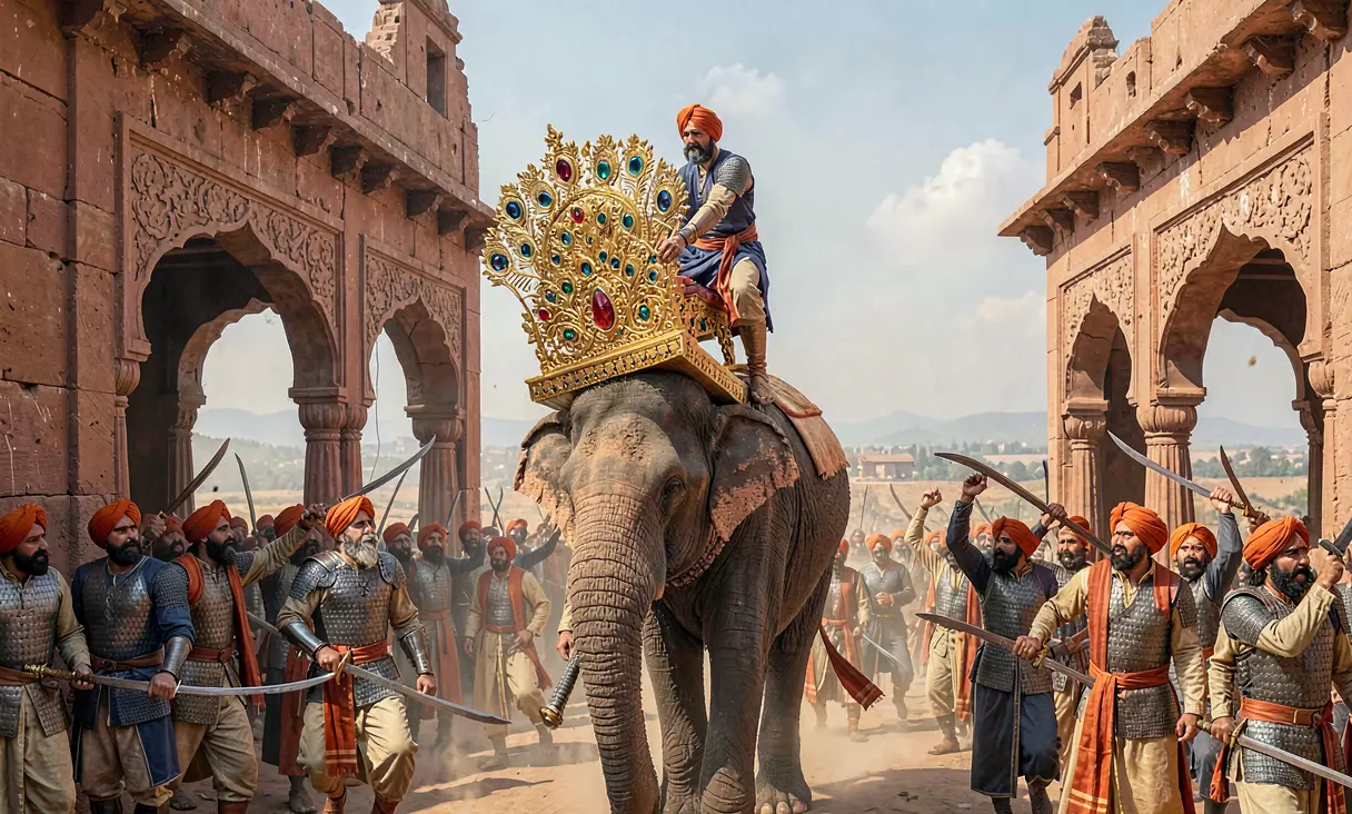 Nader Shah Sacks Delhi and Takes Peacock Throne