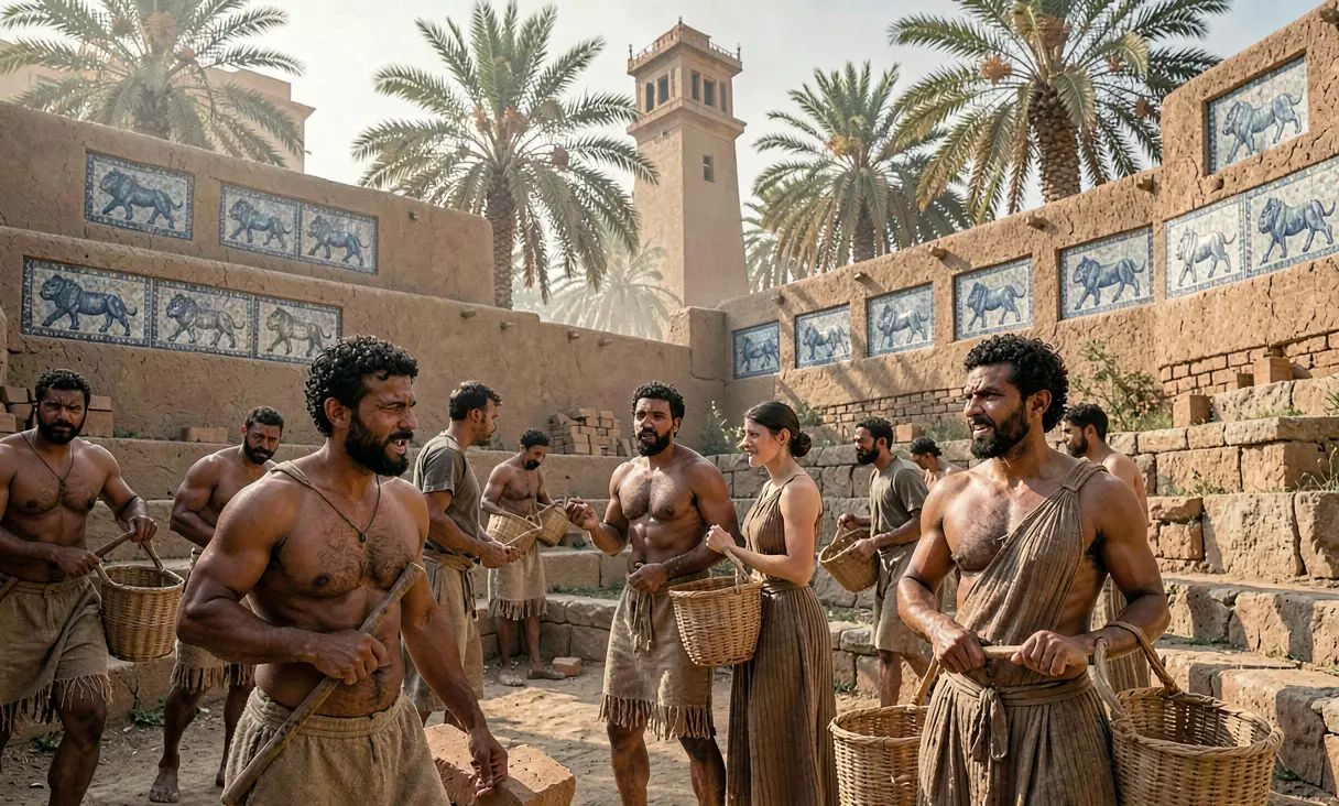 Construction of the Hanging Gardens of Babylon