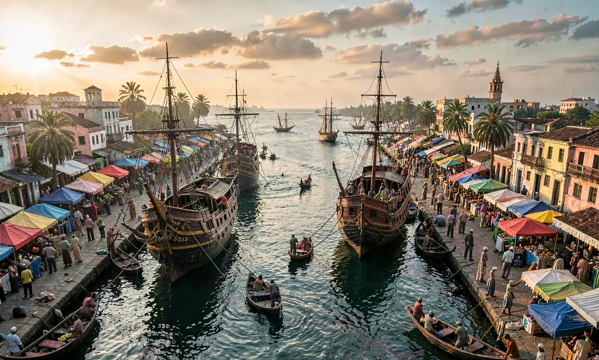 Vasco da Gama Reaches India via Sea Route