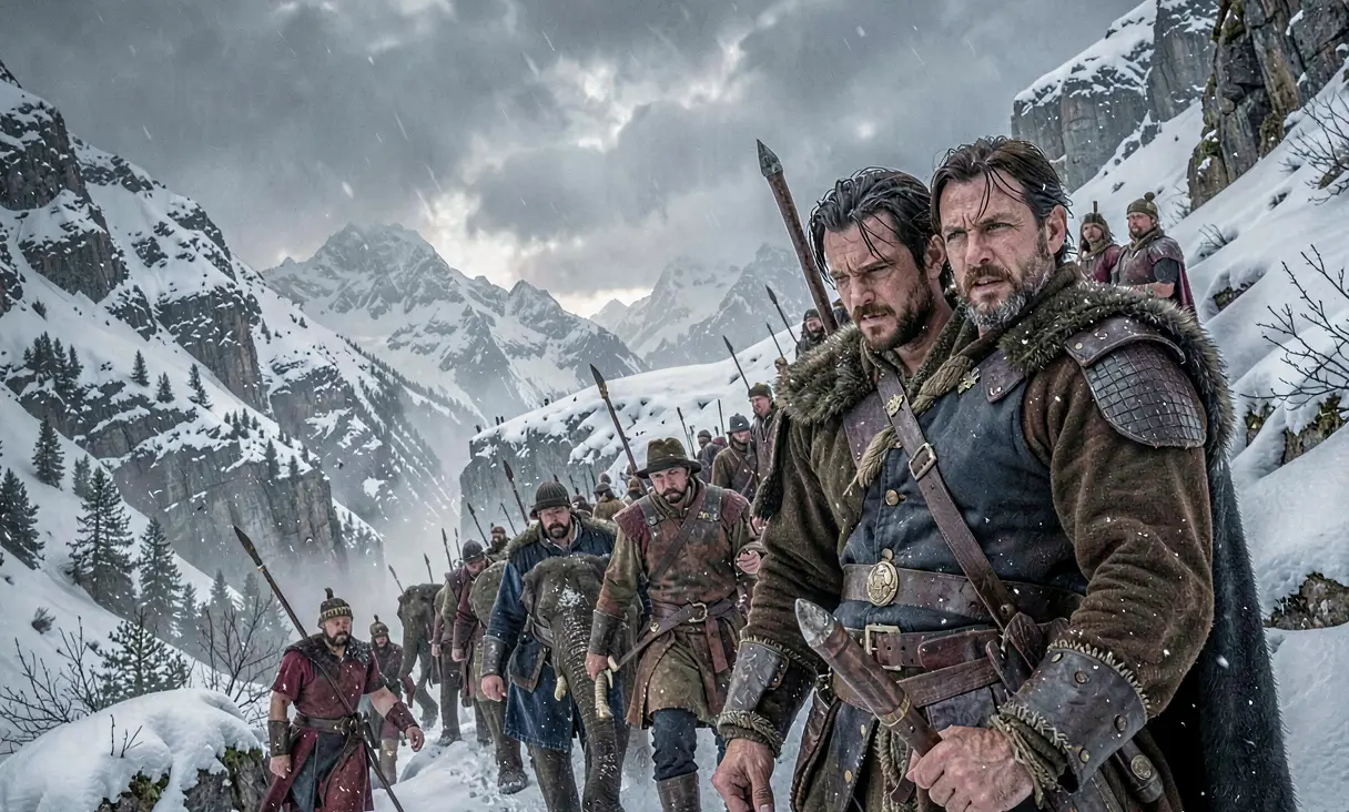 Hannibal Barca Crosses the Alps into Italy