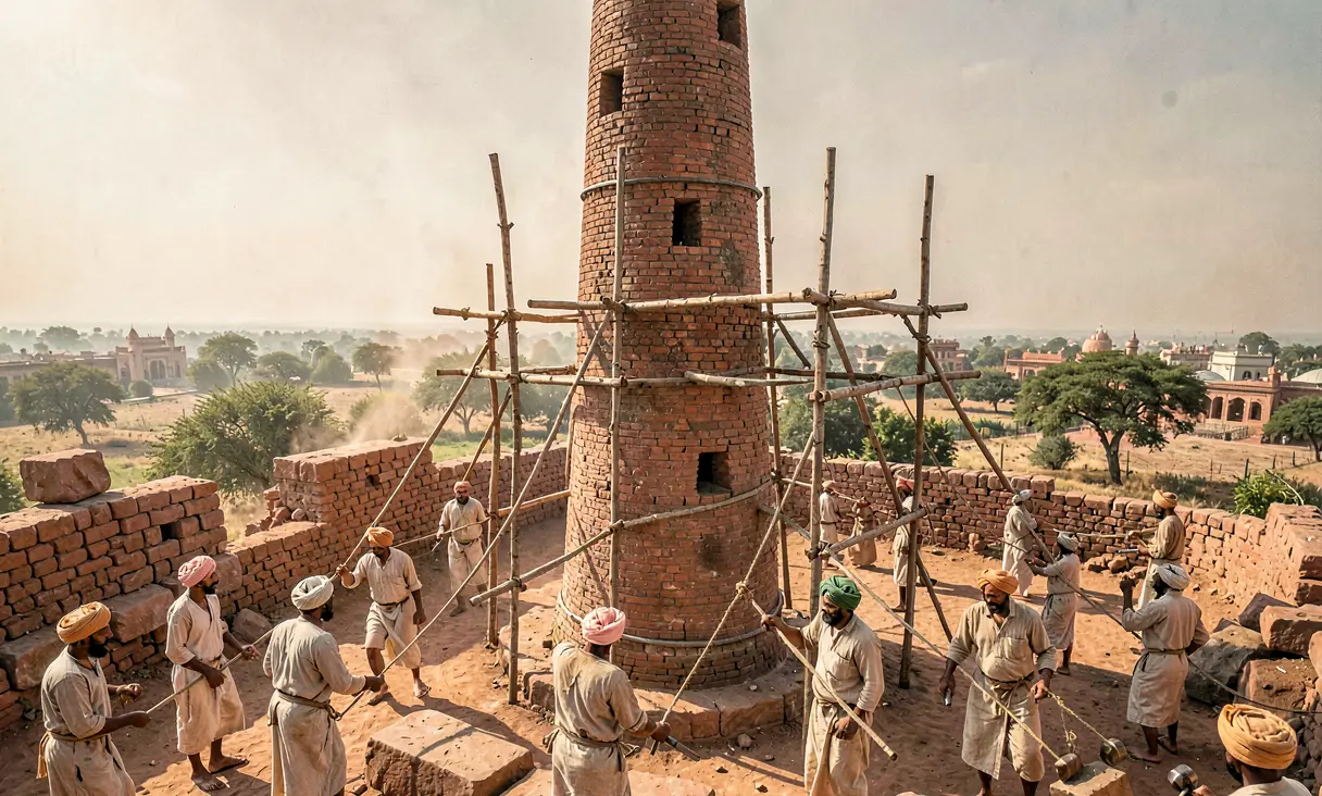 Construction of Qutub Minar Begins