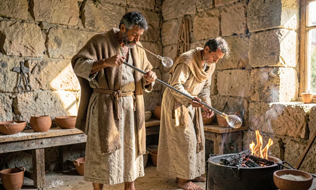 Invention of Glassblowing in the Roman Levant