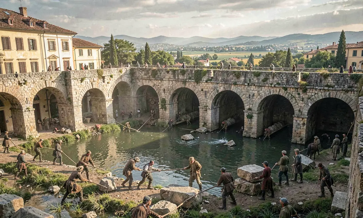 Construction of the Great Cloaca Maxima in Rome