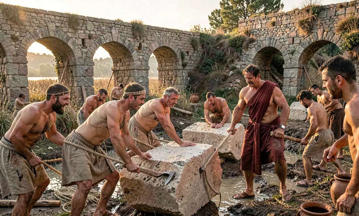 Construction of the Great Cloaca Maxima in Rome