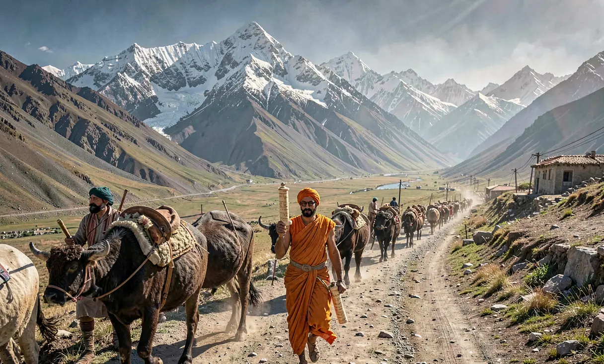 Spread of Buddhism along the Silk Road to China