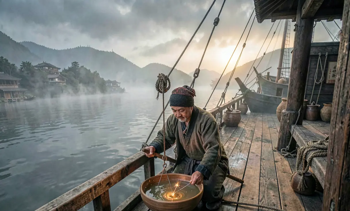 Magnetic Compass Application for Navigation in Song China