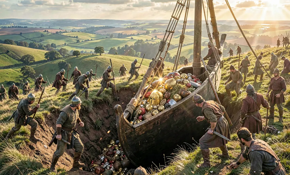 Burial of the Sutton Hoo Ship