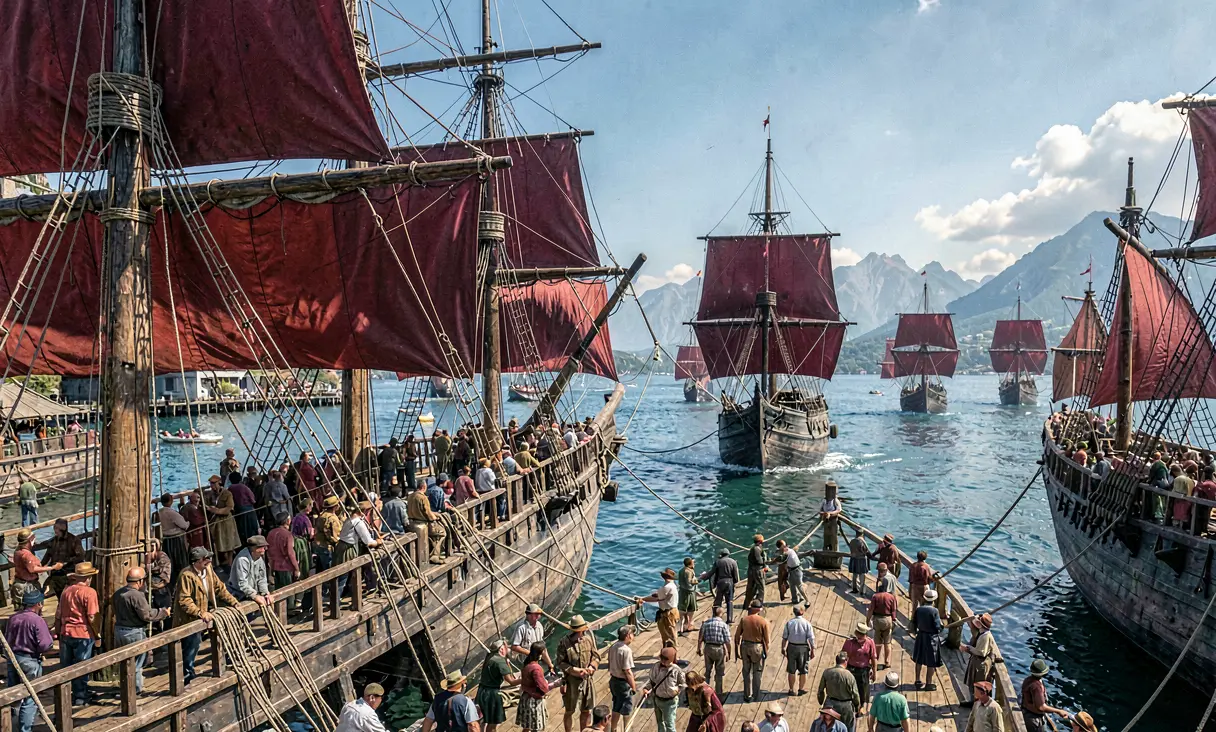 Zheng He's First Voyage Begins